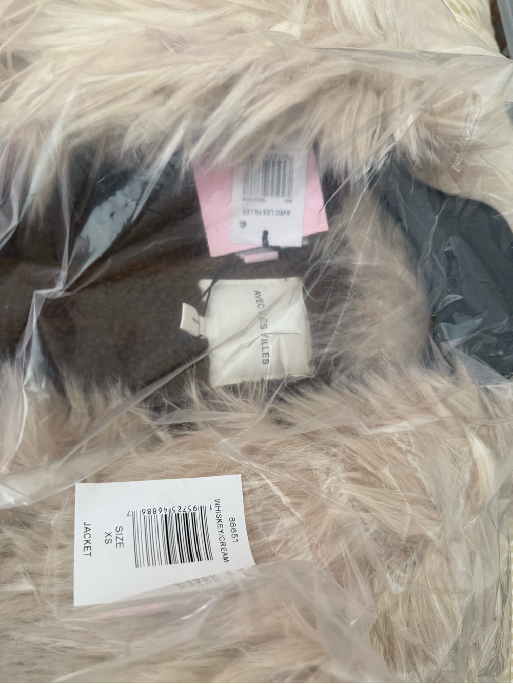 Avec Les Filles Belted Faux Suede and Sherling Coat / XS NEW WITH TAGS NW - Picture 12 of 14